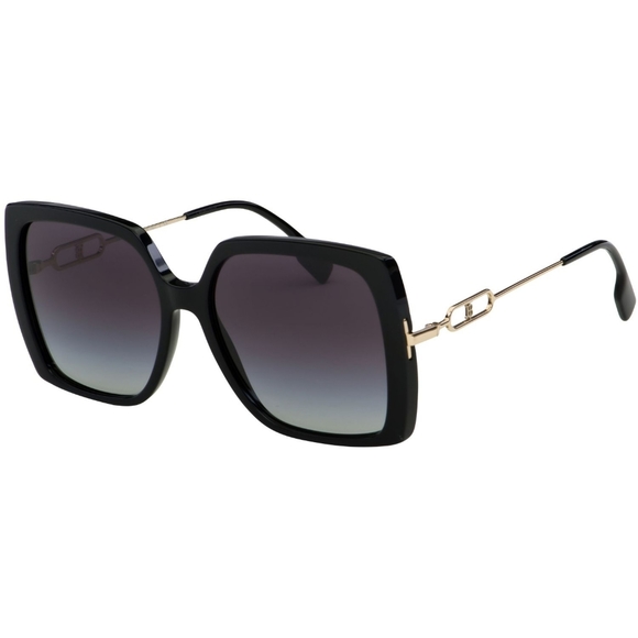 Burberry Accessories - Authentic New Burberry BE4332-30018G 57 Luna Sunglasses Black Frame Grey Lens